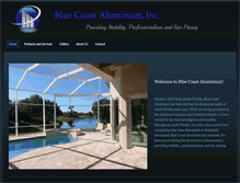 Tablet Screenshot of bluecoastaluminum.com